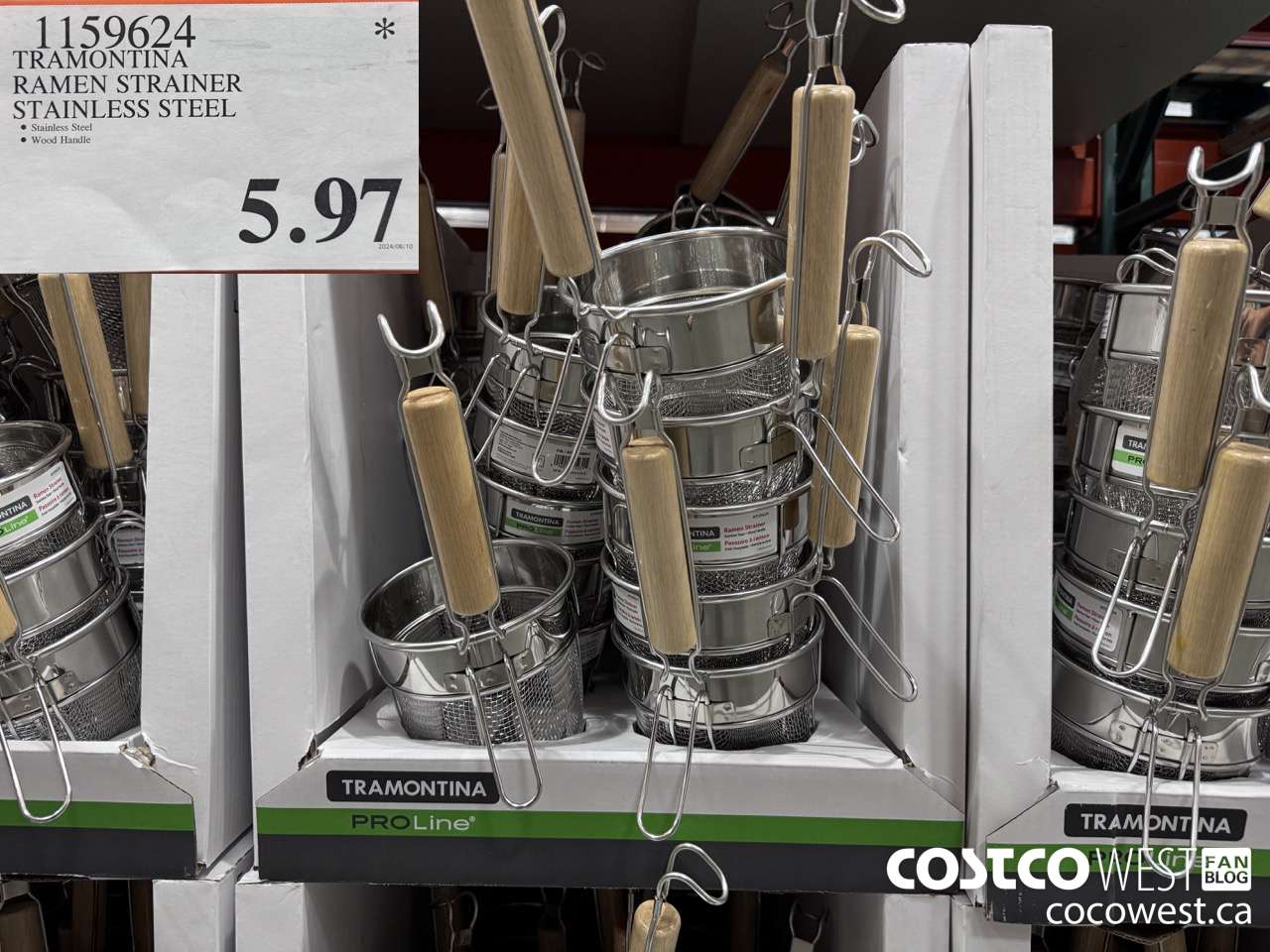 1159624 TRAMONTINA RAMEN STRAINER STAINLESS STEEL  $5.97