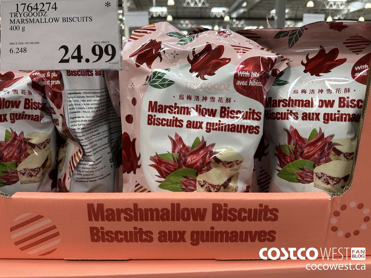 1764274 TRYGOODZ MARSHMALLOW BISCUITS 400G $24.99