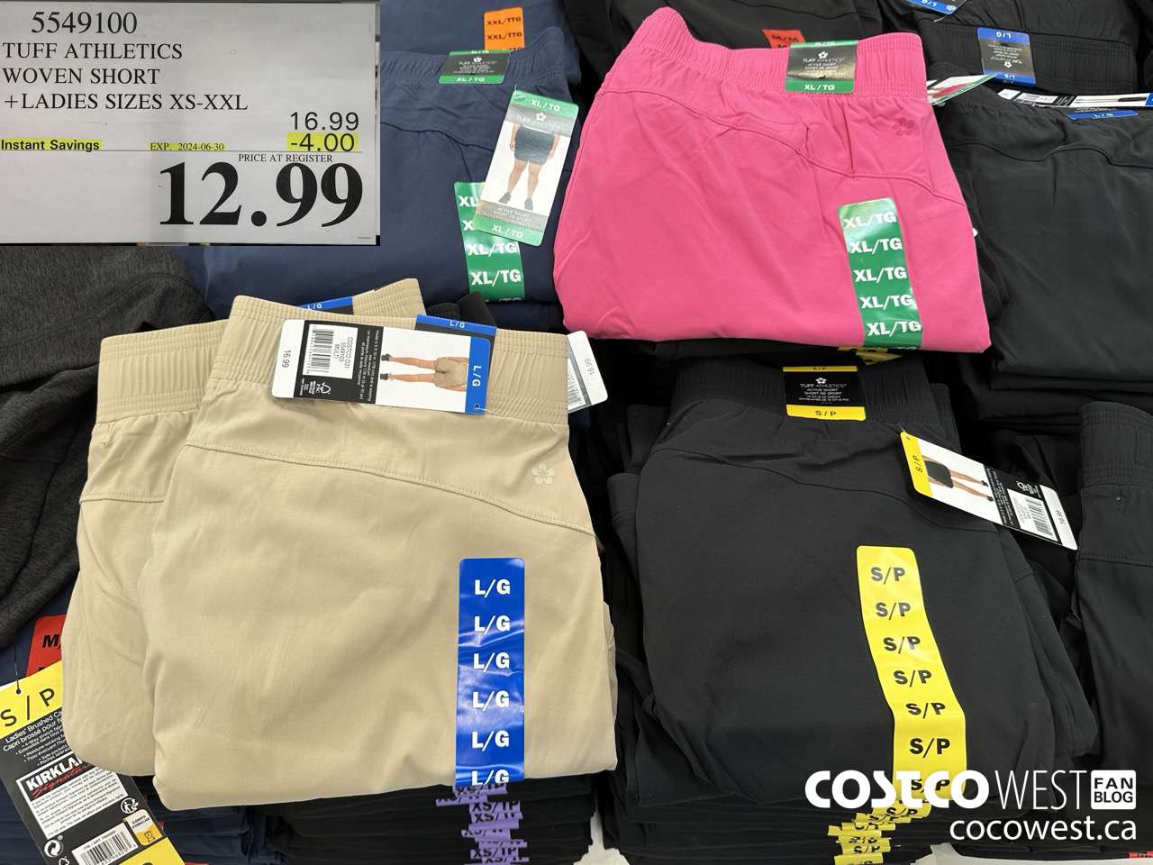 5549100 TUFF WOVEN SHORT LADIES SIZES XS-XXL ($4.00 INSTANT SAVINGS EXPIRES ON 2024-06-30) $12.99