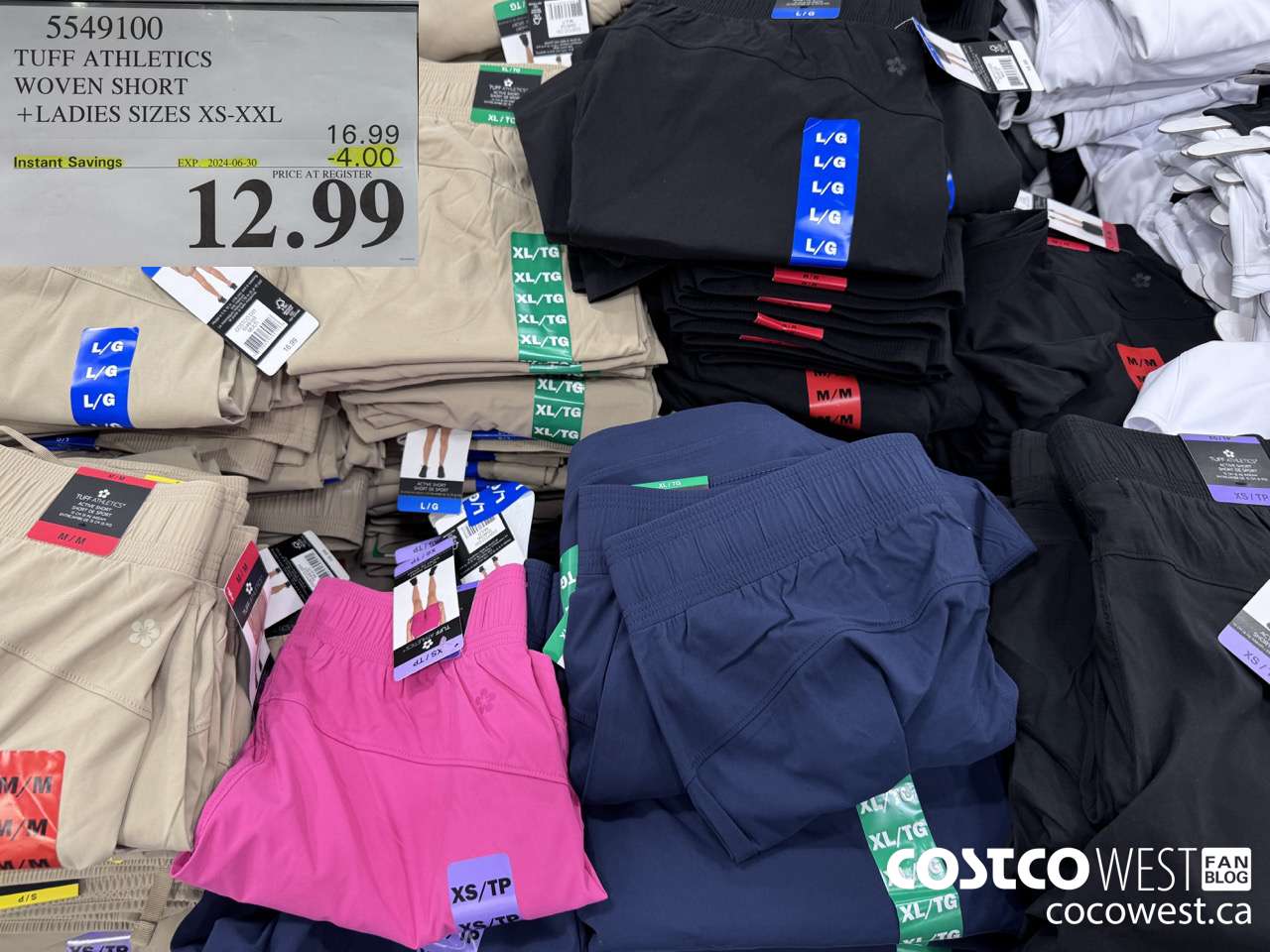 5549100 TUFF WOVEN SHORT LADIES SIZES XS-XXL ($4.00 INSTANT SAVINGS EXPIRES ON 2024-06-30) $12.99