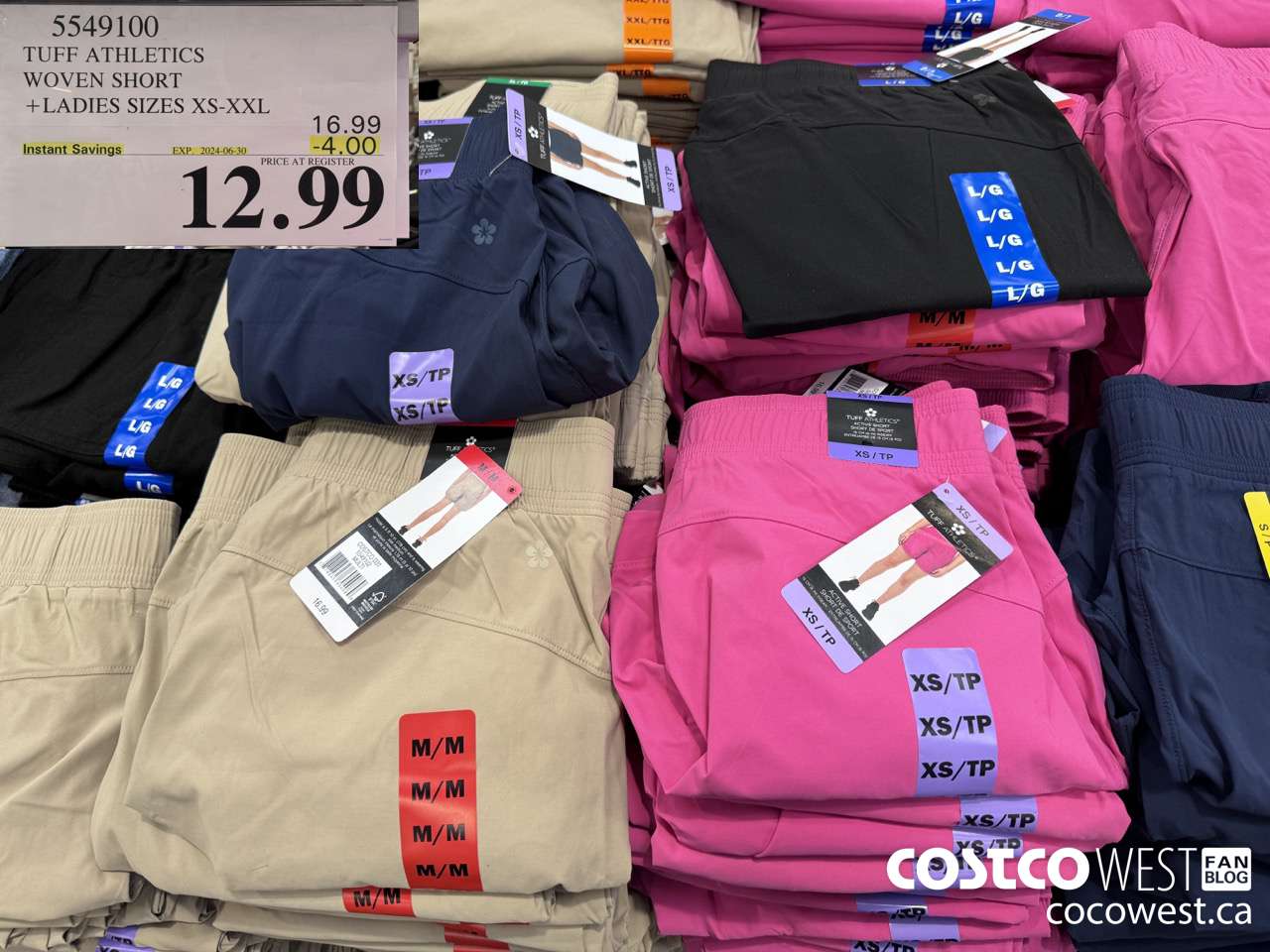 5549100 TUFF WOVEN SHORT LADIES SIZES XS-XXL ($4.00 INSTANT SAVINGS EXPIRES ON 2024-06-30) $12.99