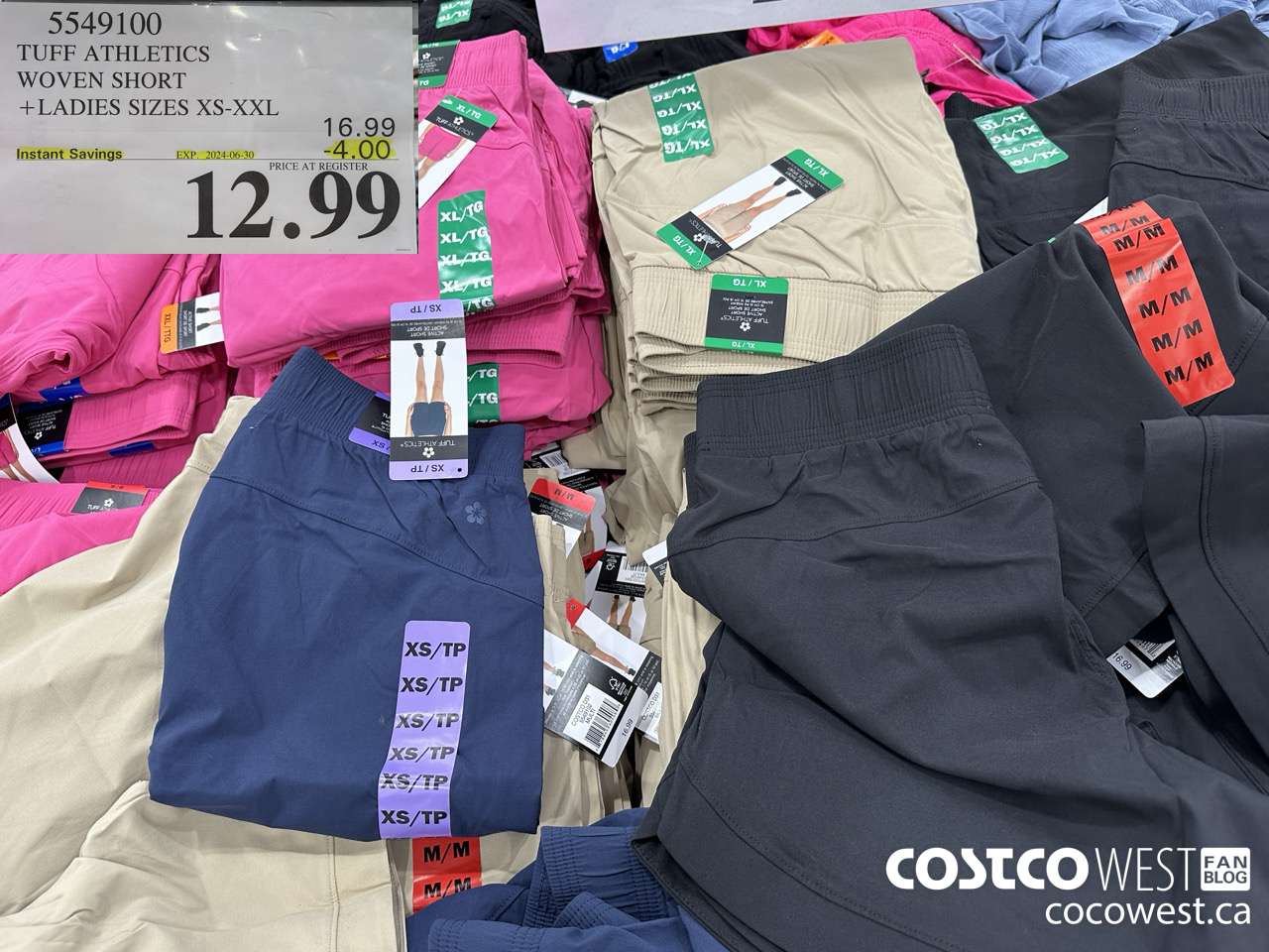 5549100 TUFF WOVEN SHORT LADIES SIZES XS-XXL ($4.00 INSTANT SAVINGS EXPIRES ON 2024-06-30) $12.99