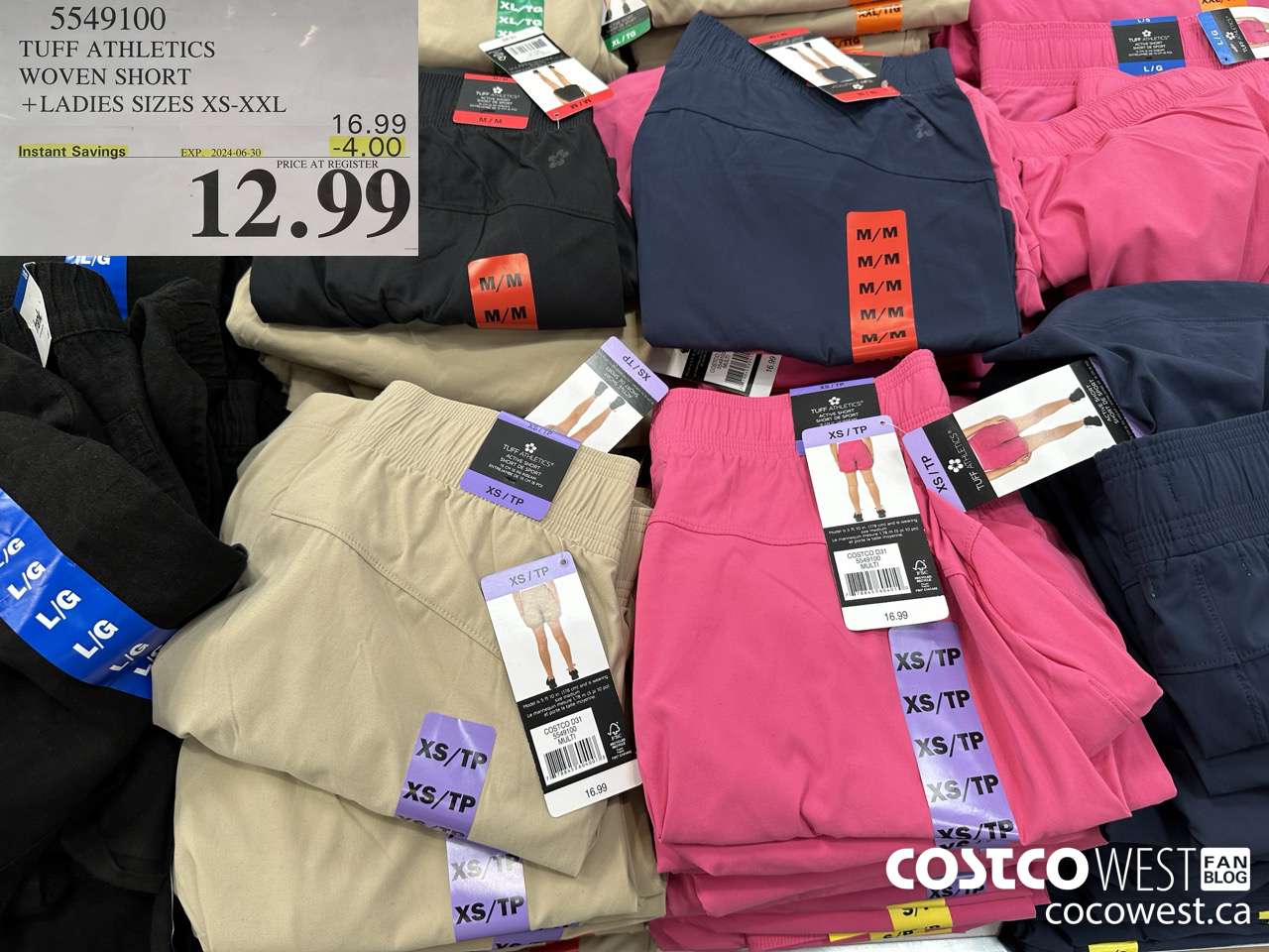 5549100 TUFF WOVEN SHORT LADIES SIZES XS-XXL ($4.00 INSTANT SAVINGS EXPIRES ON 2024-06-30) $12.99