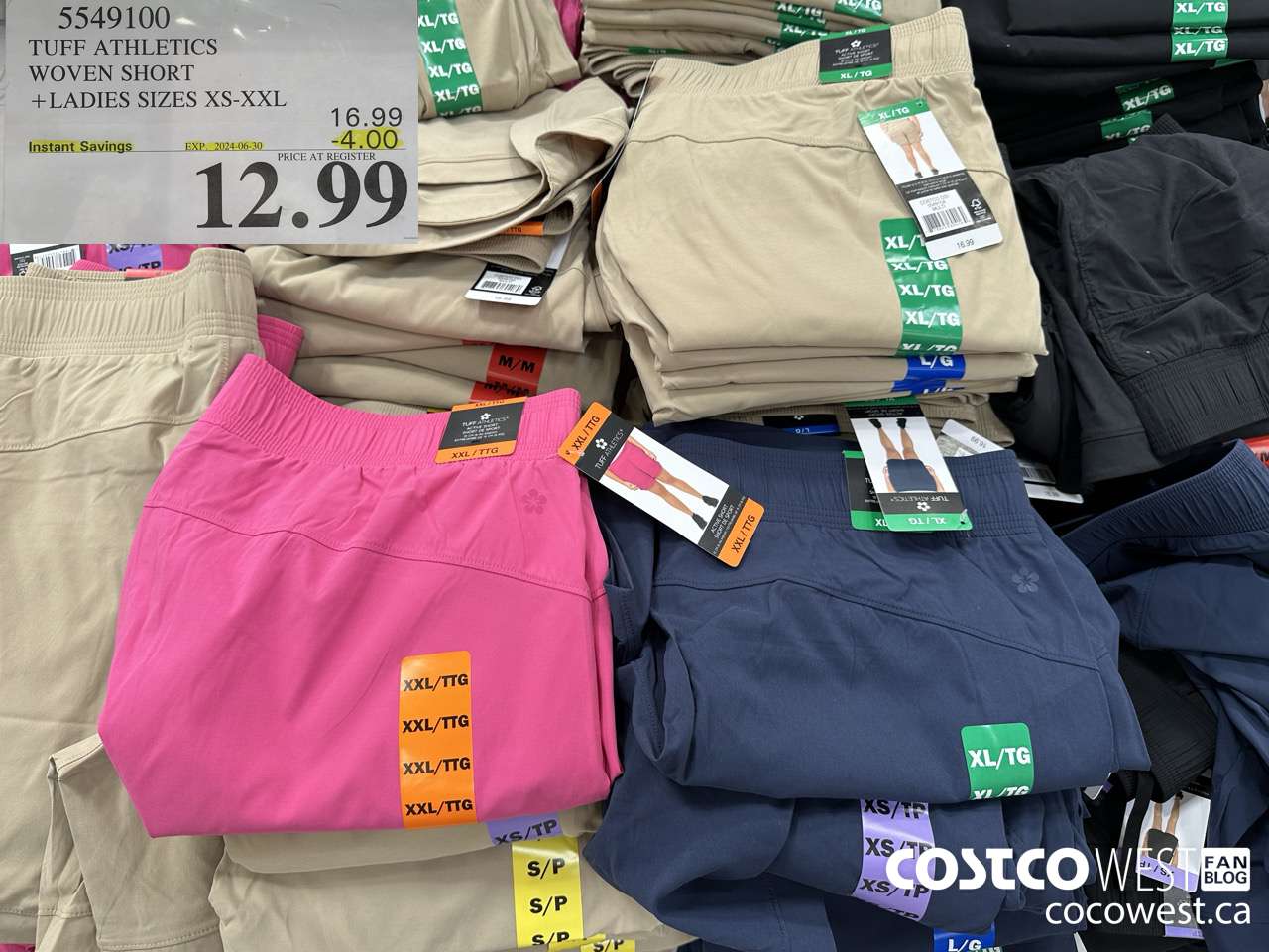 5549100 TUFF WOVEN SHORT LADIES SIZES XS-XXL ($4.00 INSTANT SAVINGS EXPIRES ON 2024-06-30) $12.99