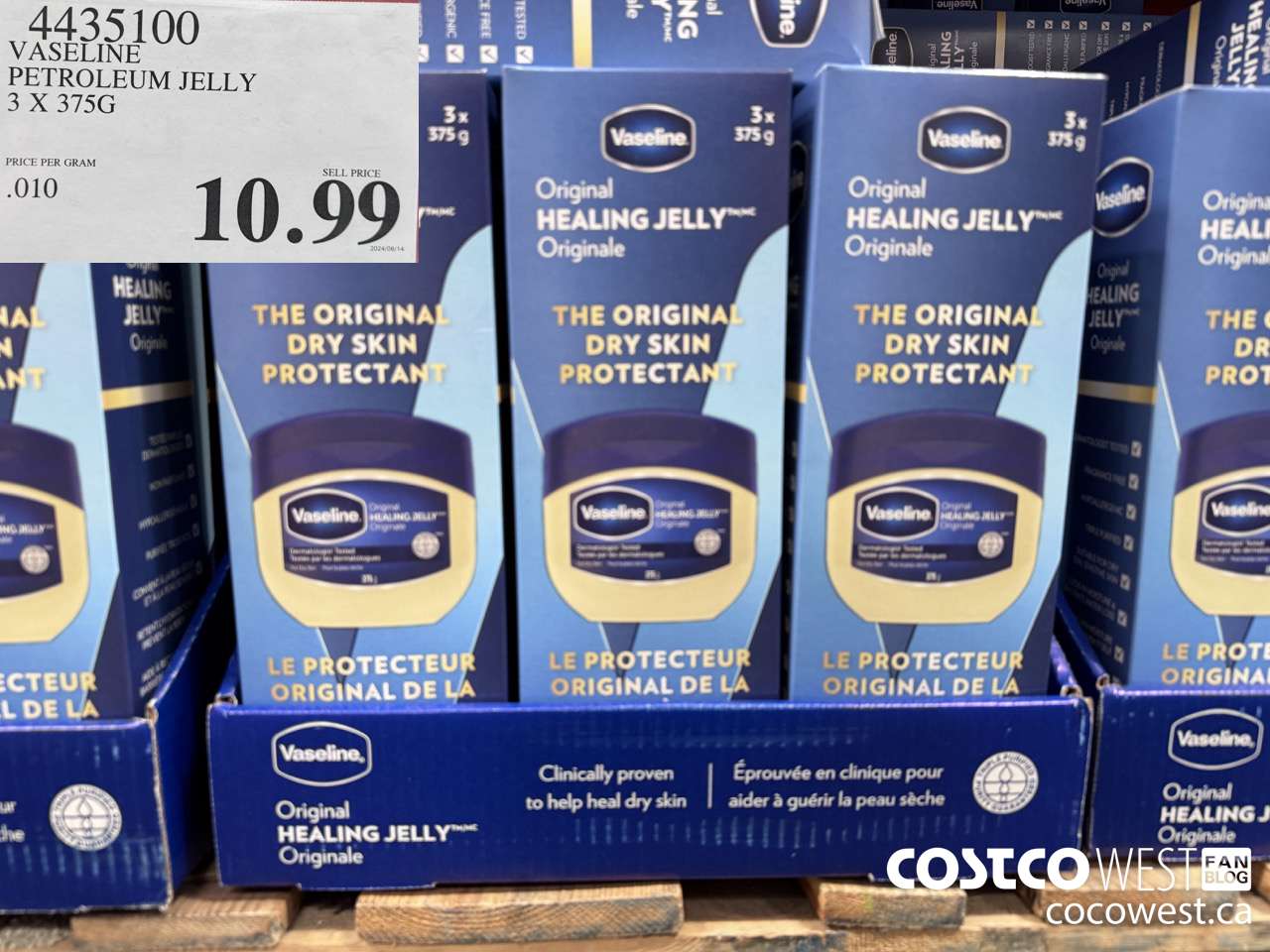 4435100 VASELINE PETROLEUM JELLY 3 X 375G $10.99