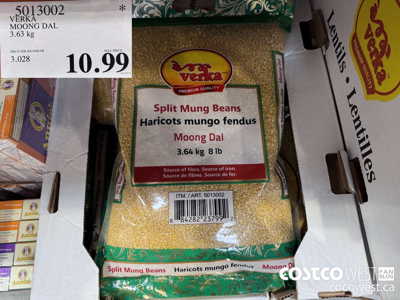 5013002 VERKA MOONG DAL 3.63 KG $10.99