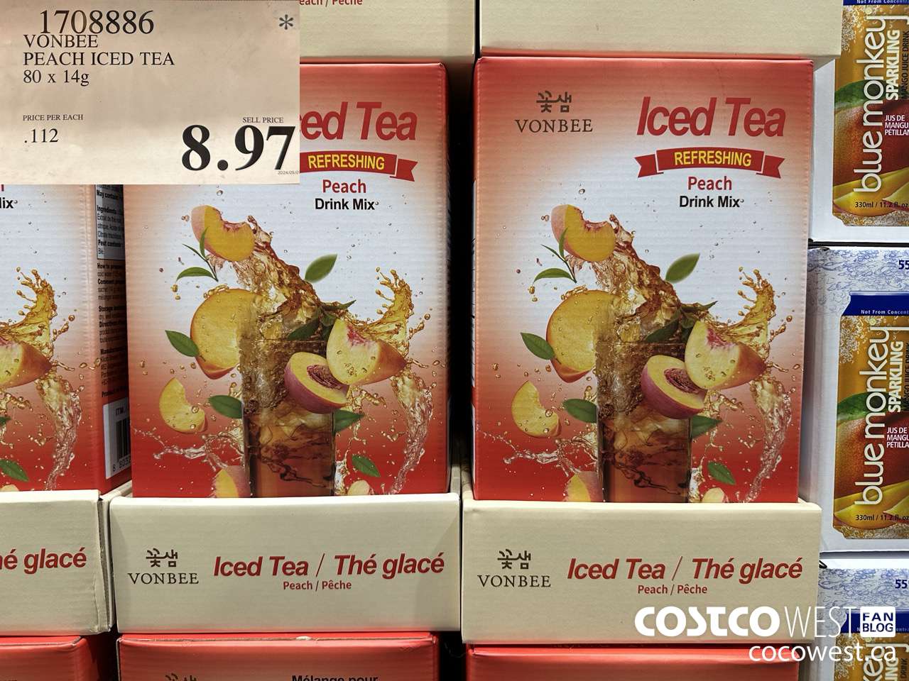 1708886 VONBEE PEACH ICED TEA 80 X 14G $8.97
