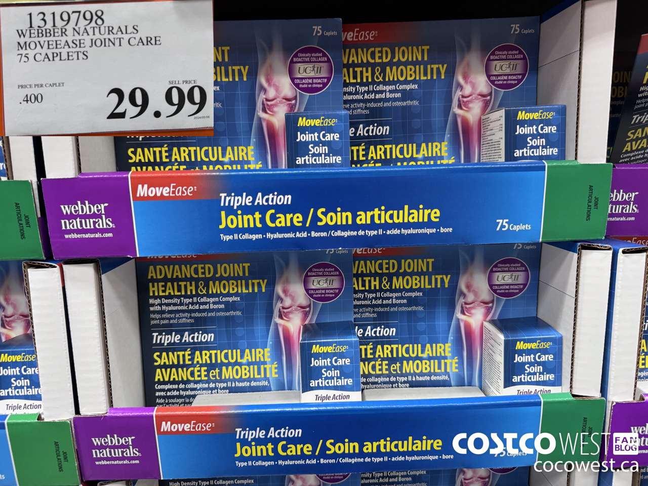 1319798 WEBBER NATURALS MOVEEASE TRIPLE ACTION JOINT 75 CAPLETS $29.99