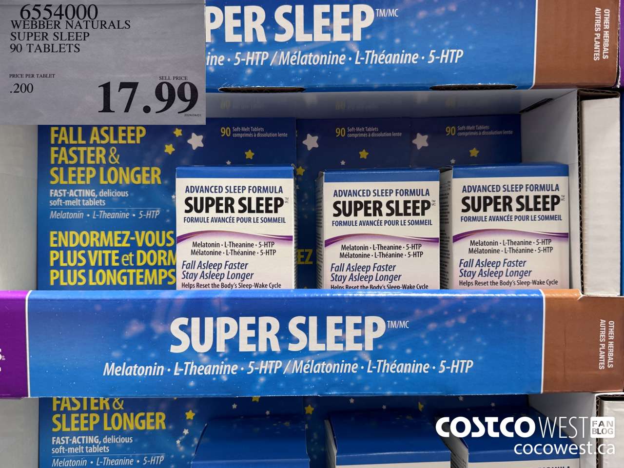6554000 WEBBER NATURALS SUPER SLEEP 90 TABLETS $17.99