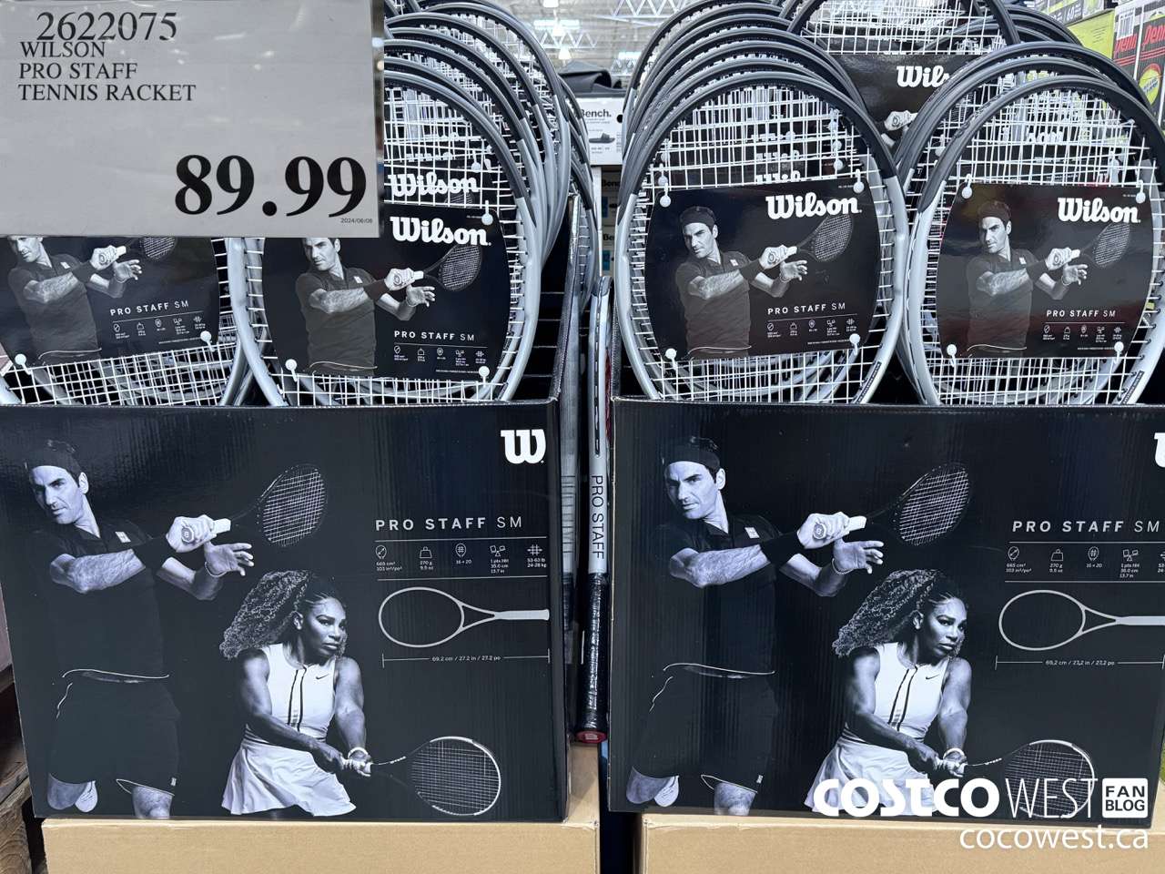 2622075 WILSON PRO STAFF TENNIS RACKET $89.99