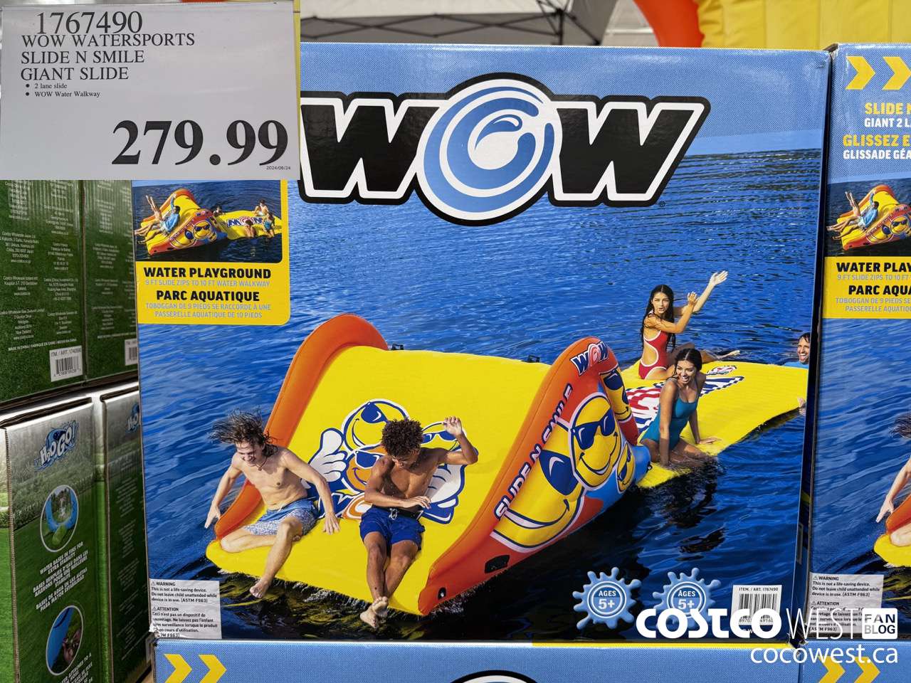 1767490 WOW WATERSPORTS SLIDE N SMILE GIANT SLIDE $279.99