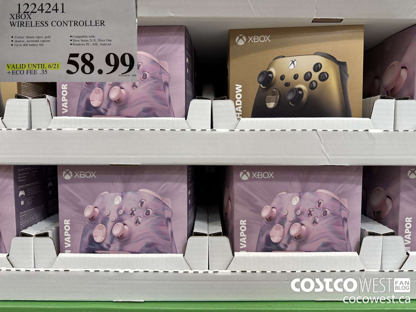 1224241 XBOX WIRELESS CONTROLLER (EXPIRES ON 2024-06-21) $58.99