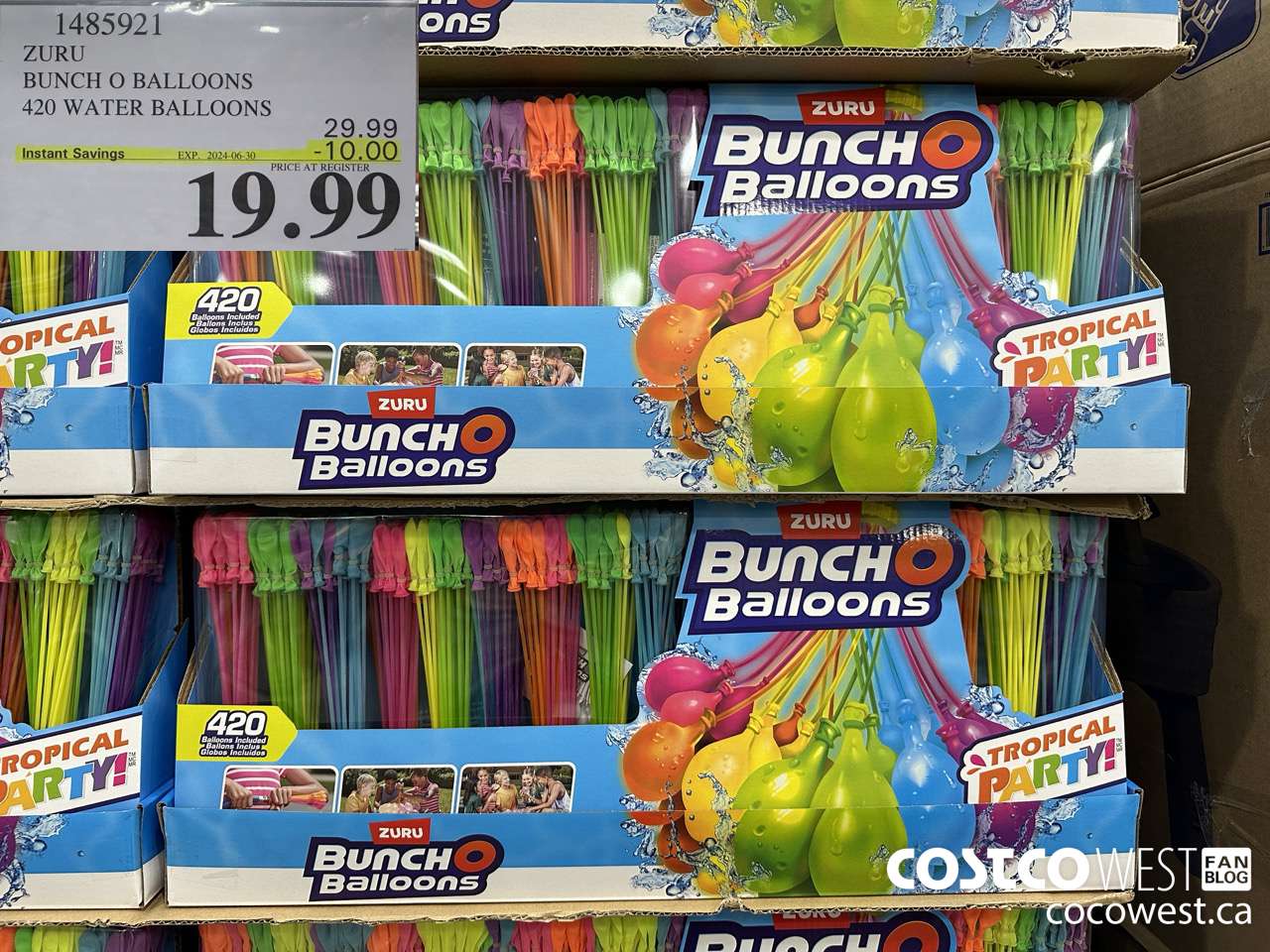 1485921 ZURU BUNCH O BALLOONS 420 WATER BALLOONS ($10.00 INSTANT SAVINGS EXPIRES ON 2024-06-30) $19.99