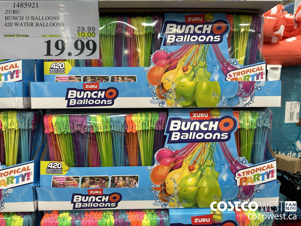 1485921 ZURU BUNCH O BALLOONS 420 WATER BALLOONS ($10.00 INSTANT SAVINGS EXPIRES ON 2024-06-30) $19.99