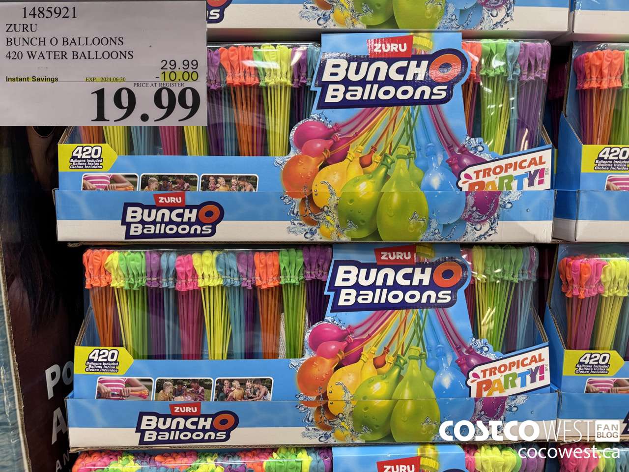 1485921 ZURU BUNCH O BALLOONS 420 WATER BALLOONS ($10.00 INSTANT SAVINGS EXPIRES ON 2024-06-30) $19.99