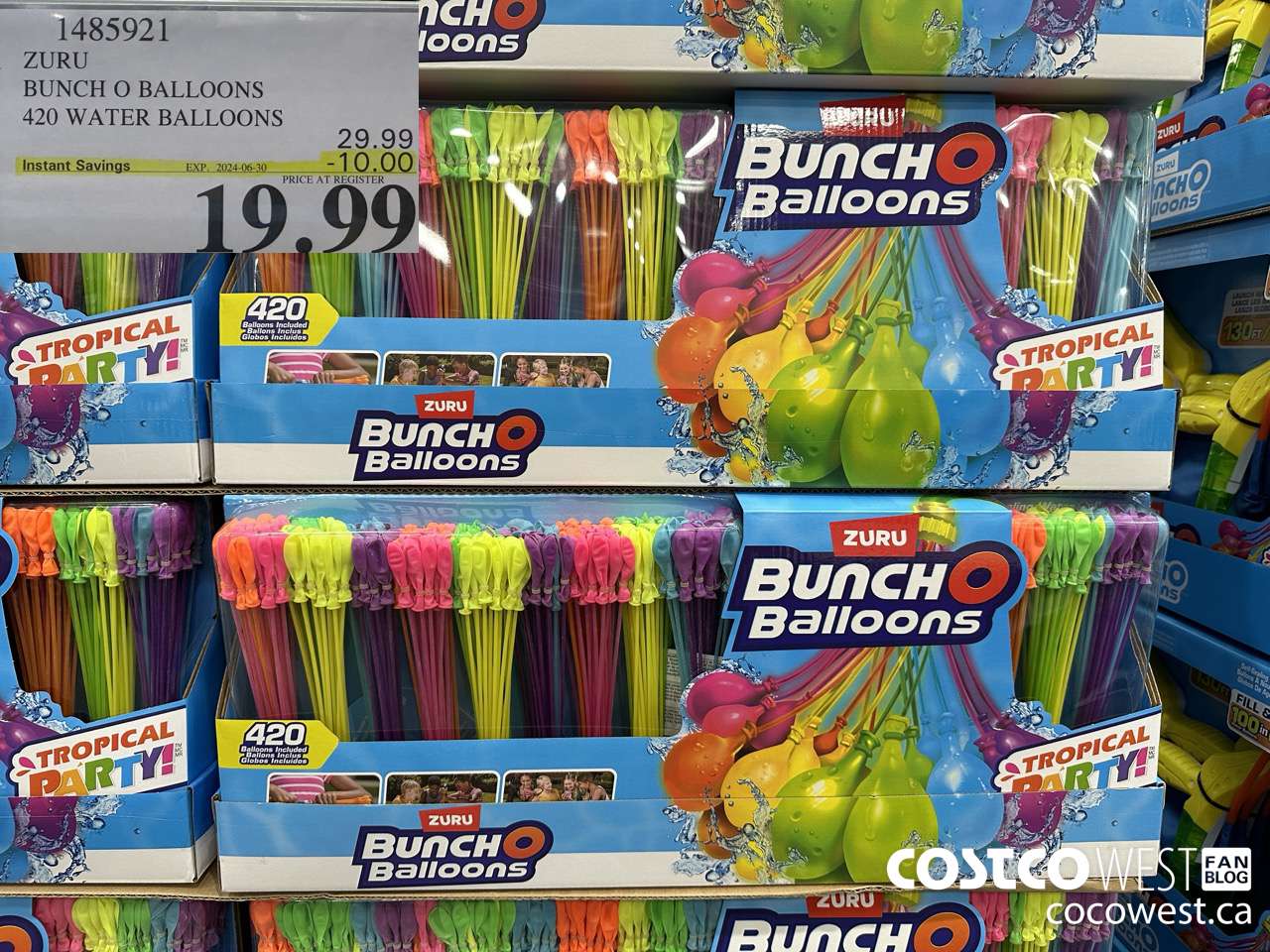 1485921 ZURU BUNCH O BALLOONS 420 WATER BALLOONS ($10.00 INSTANT SAVINGS EXPIRES ON 2024-06-30) $19.99
