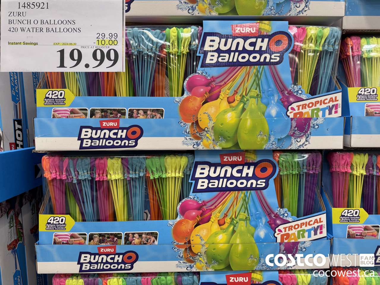 1485921 ZURU BUNCH O BALLOONS 420 WATER BALLOONS ($10.00 INSTANT SAVINGS EXPIRES ON 2024-06-30) $19.99