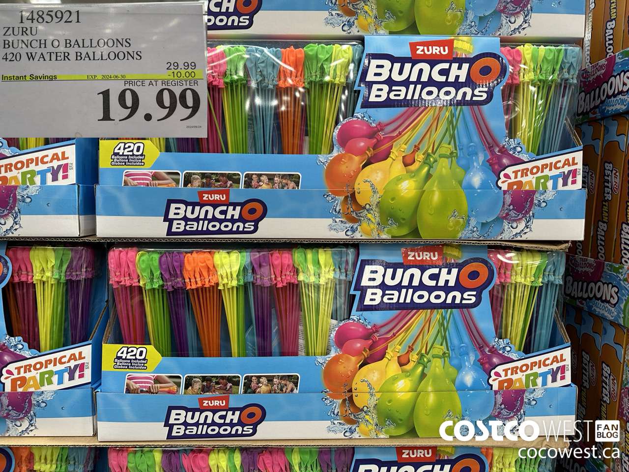 1485921 ZURU BUNCH O BALLOONS 420 WATER BALLOONS ($10.00 INSTANT SAVINGS EXPIRES ON 2024-06-30) $19.99