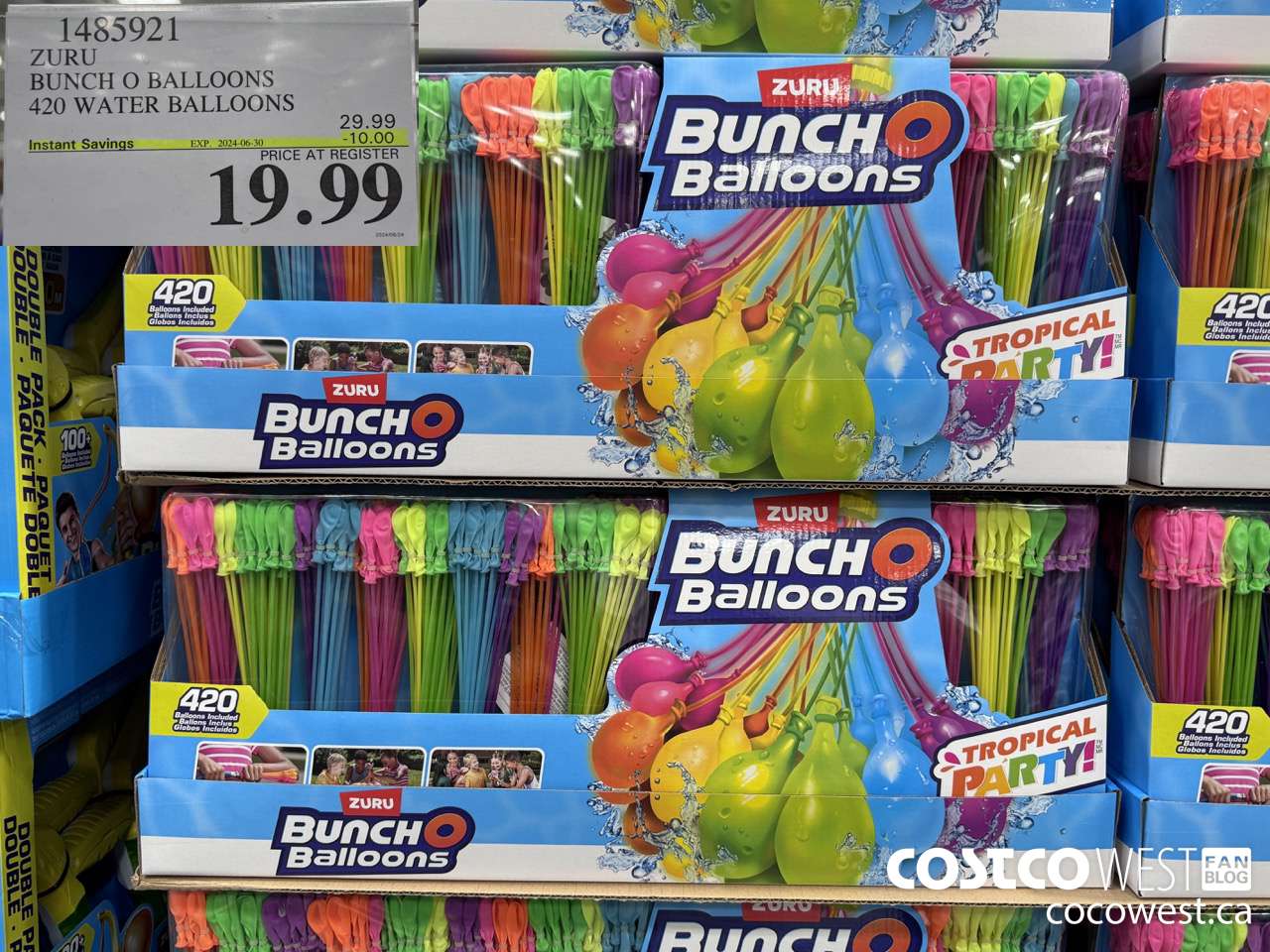 1485921 ZURU BUNCH O BALLOONS 420 WATER BALLOONS ($10.00 INSTANT SAVINGS EXPIRES ON 2024-06-30) $19.99
