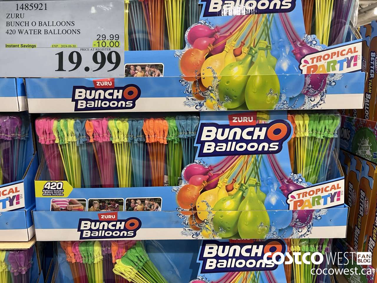 1485921 ZURU BUNCH O BALLOONS 420 WATER BALLOONS ($10.00 INSTANT SAVINGS EXPIRES ON 2024-06-30) $19.99