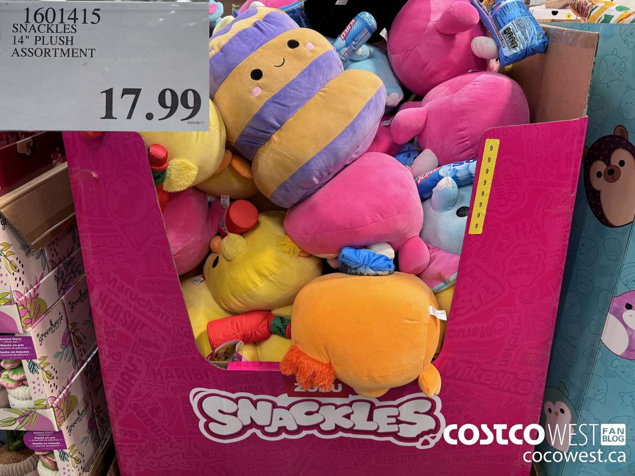 1601415 ZURU SNACKLES 14-INCH PLUSH ASSORTMENT  $17.99