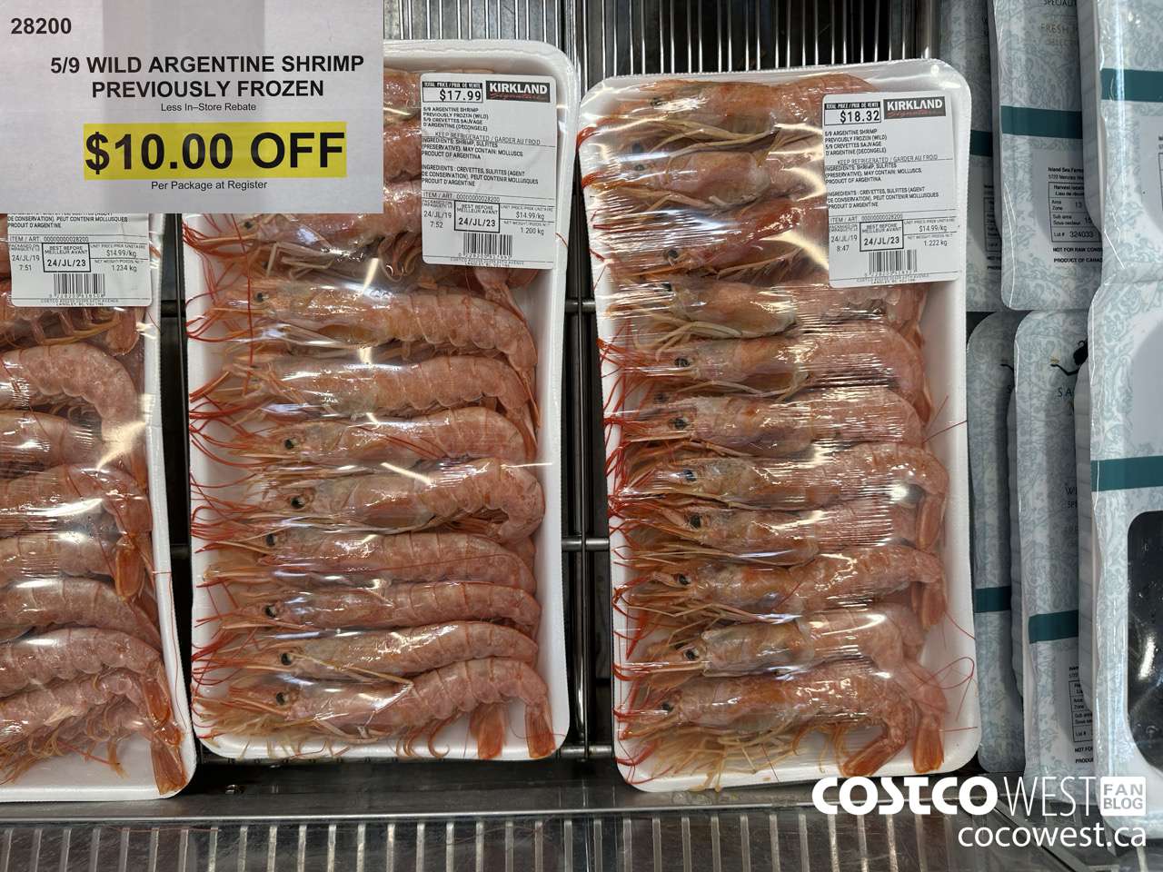 28200 5/9 WILD ARGENTINE SHRIMP PREVIOUSLY FROZEN ($10.00 INSTANT SAVINGS)