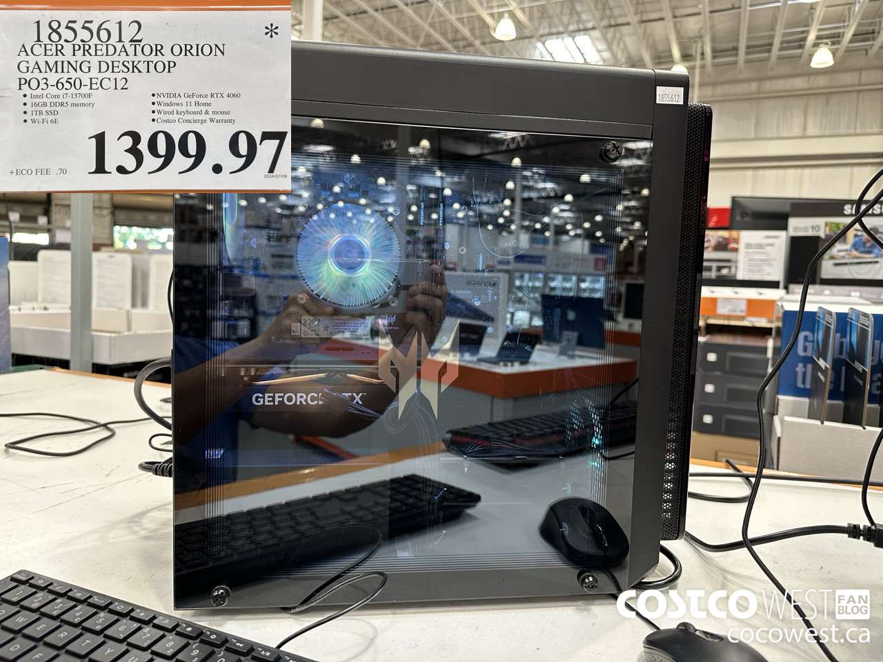 1855612 ACER PREDATOR ORION GAMING DESKTOP PO3-650-EC12 $1399.97