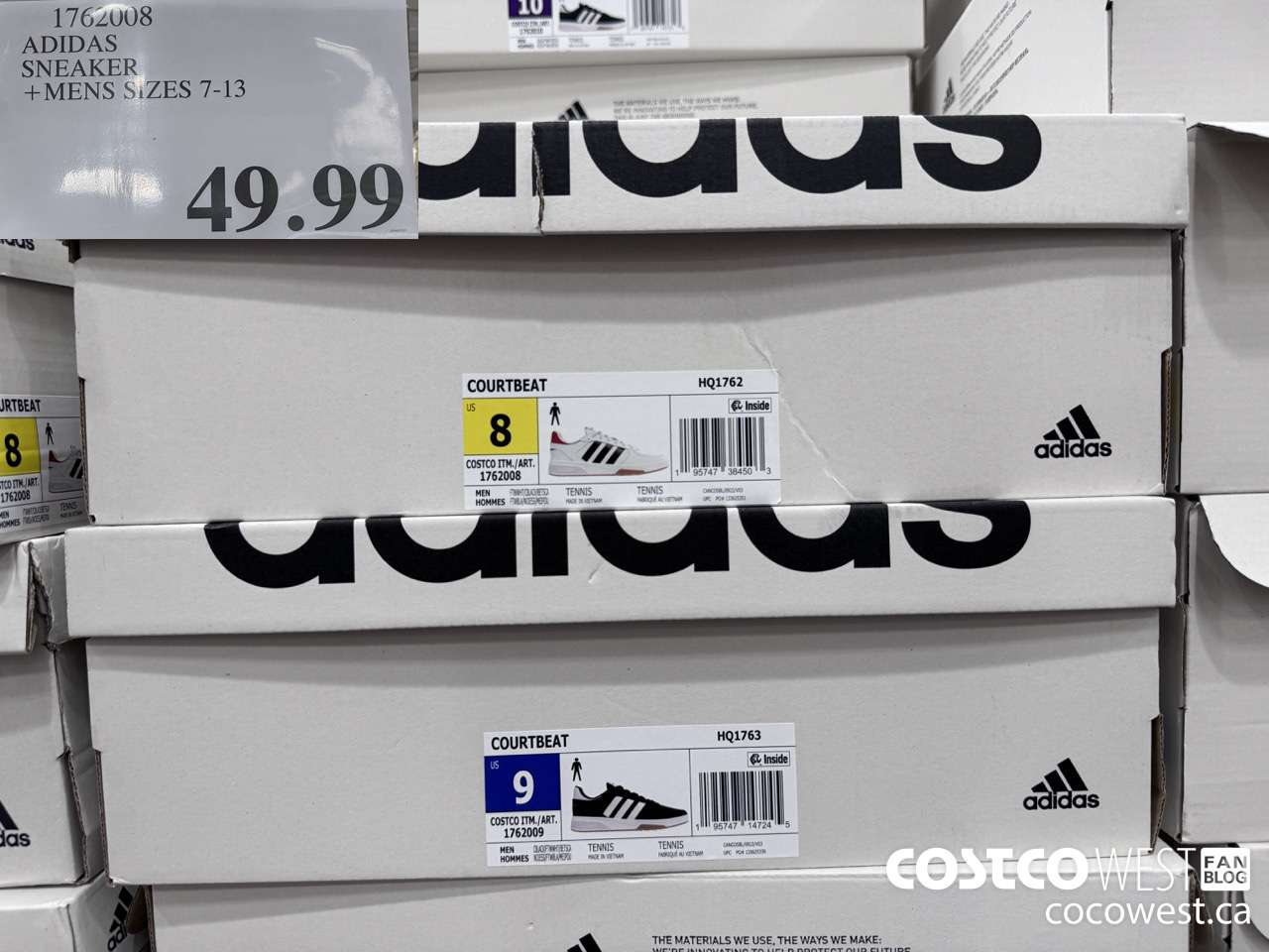 1762008 ADIDAS SNEAKER MENS SIZES 7-13 $49.99