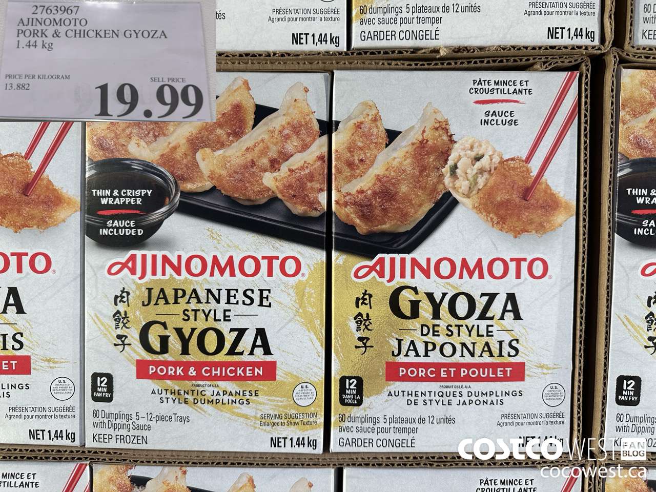 2763967 AJINOMOTO PORK & CHICKEN GYOZA 1.44 KG $19.99