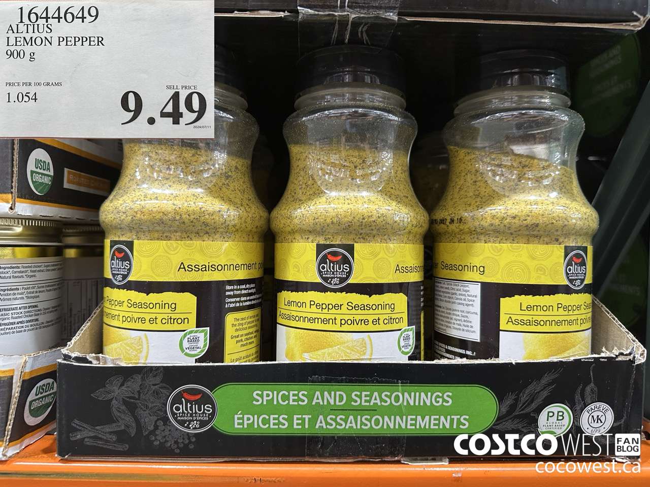 1644649 ALTIUS LEMON PEPPER 900G $9.49