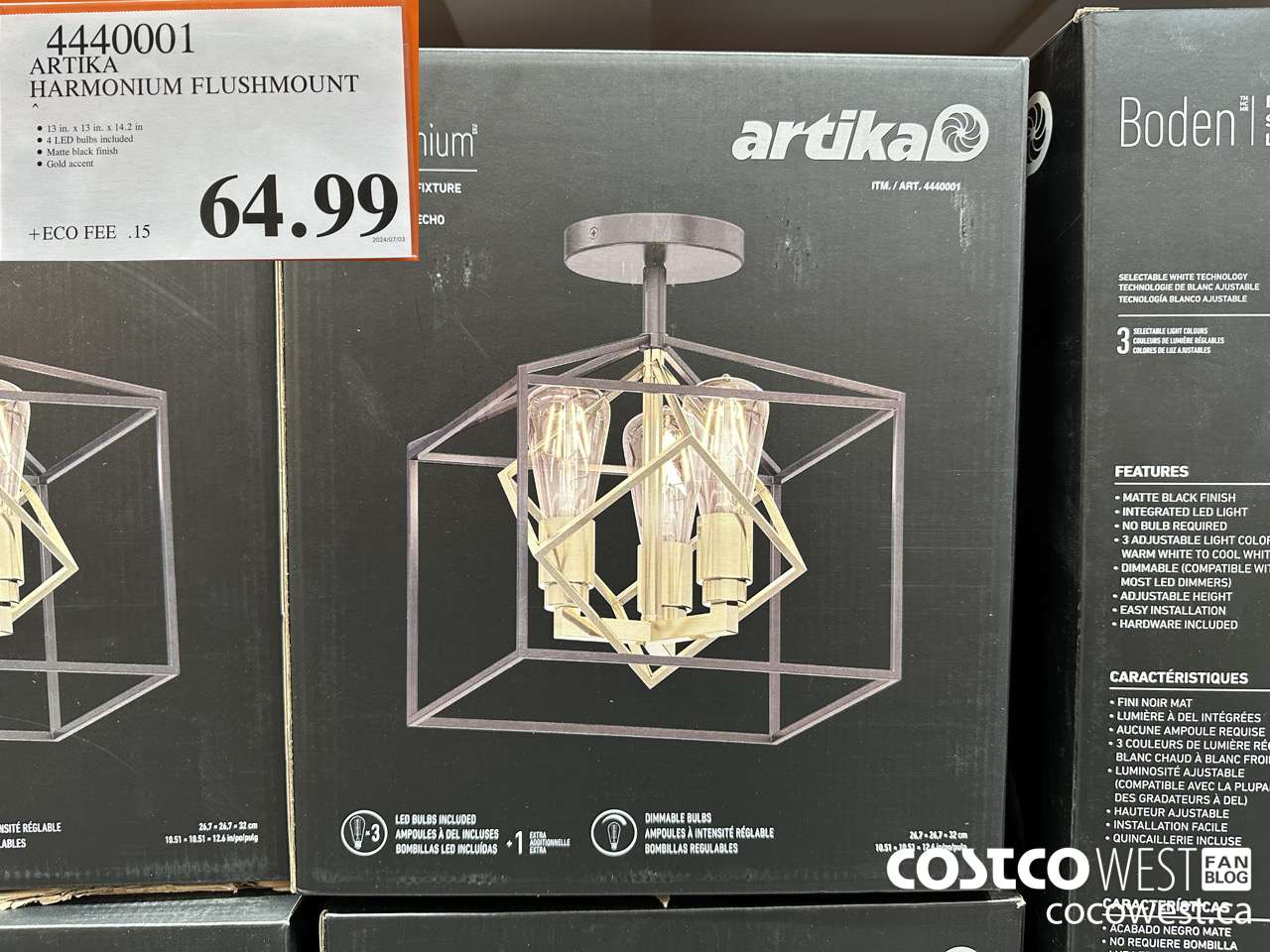 4440001 ARTIKA HARMONIUM FLUSHMOUNT $64.99