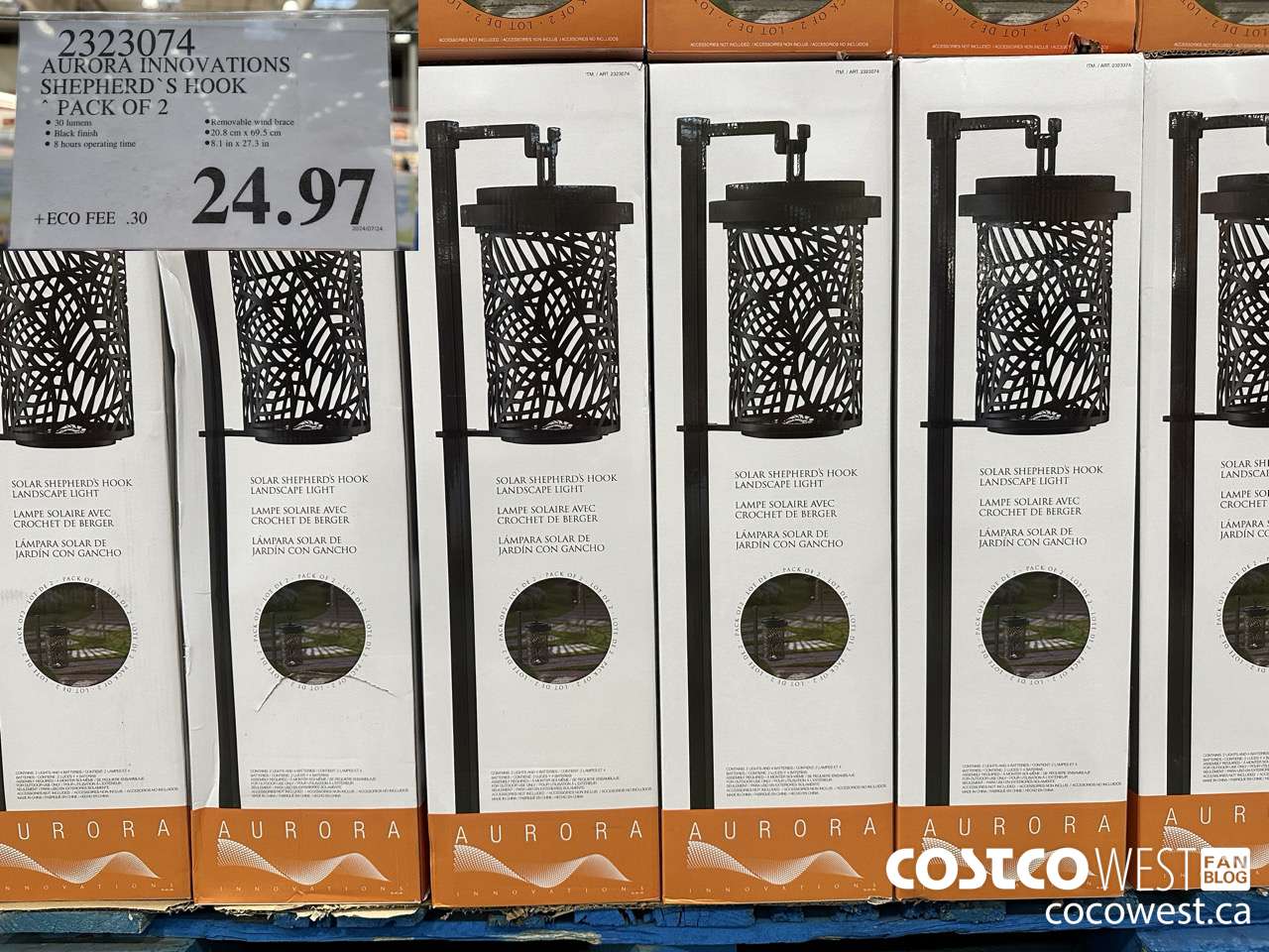 2323074 AURORA INNOVATIONS SHEPHERD'S HOOK PACK OF 2 $24.97