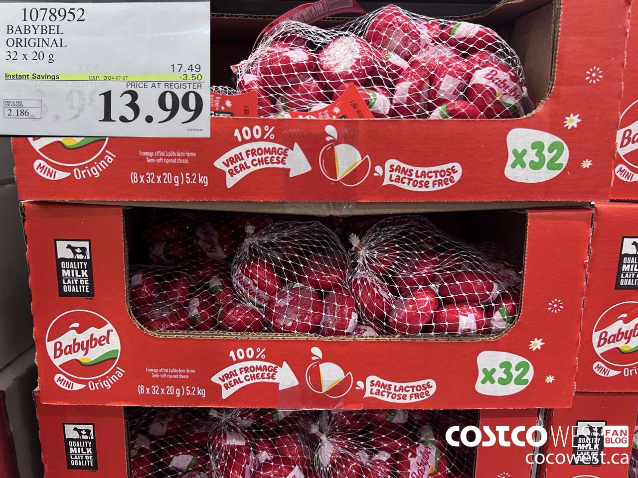 1078952 BABYBEL ORIGINAL 32 X 20G ($3.50 INSTANT SAVINGS EXPIRES ON 2024-07-07) $13.99