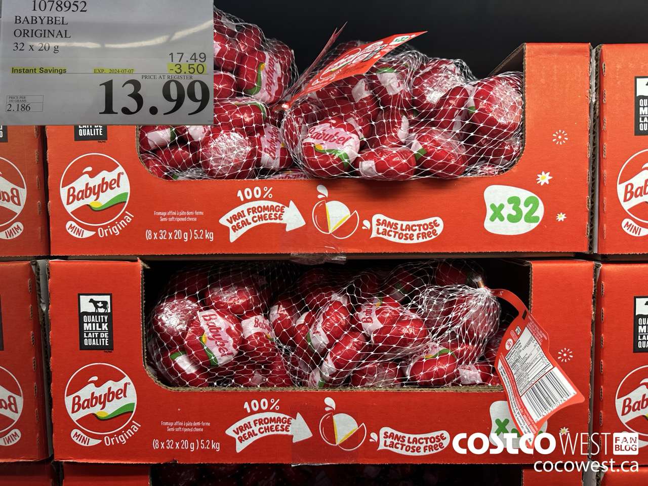 1078952 BABYBEL ORIGINAL 32 X 20G ($3.50 INSTANT SAVINGS EXPIRES ON 2024-07-07) $13.99