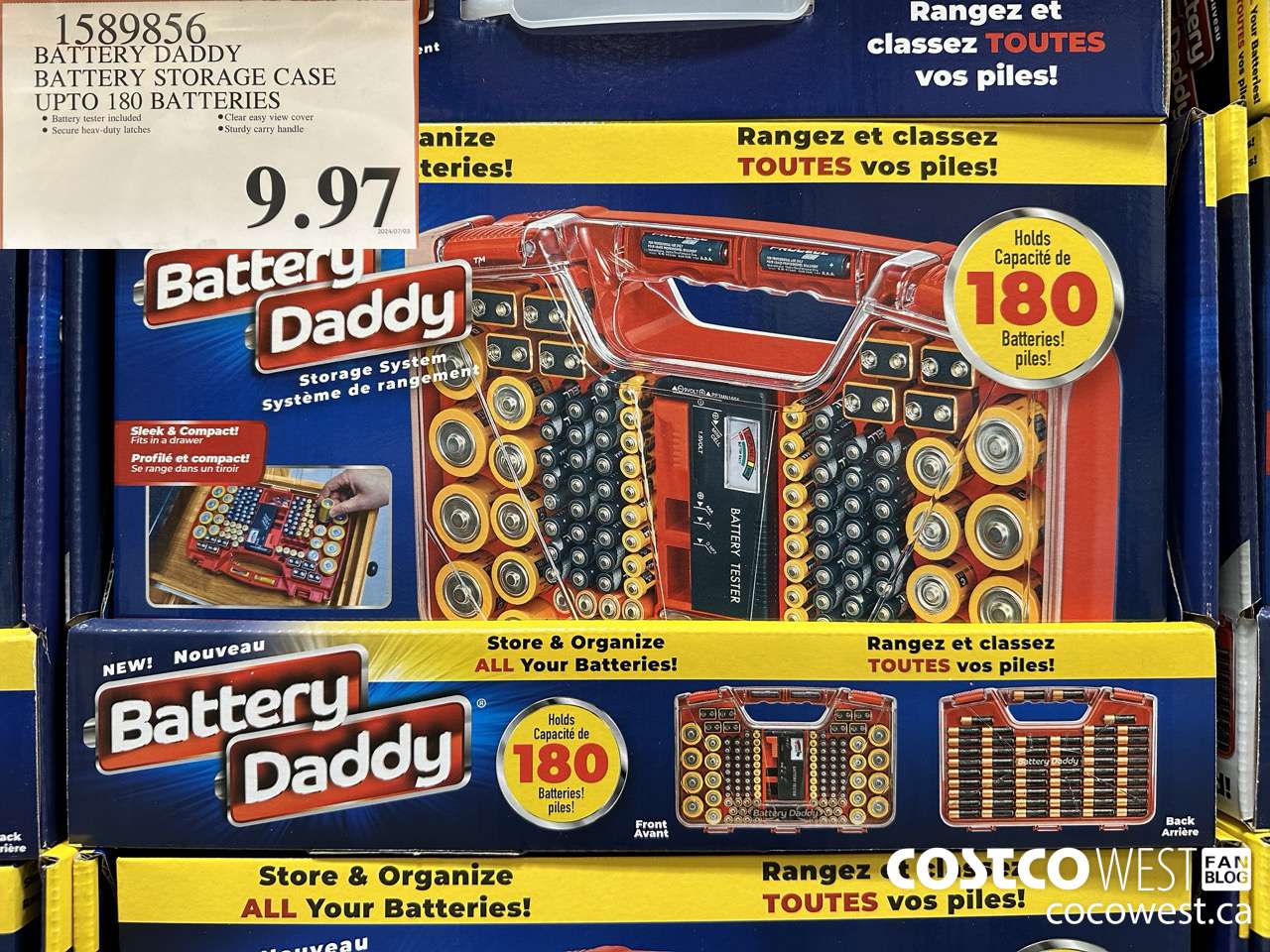 1589856 BATTERY DADDY BATTERY STORAGE CASE UP TO 180 BATTERIES $9.97