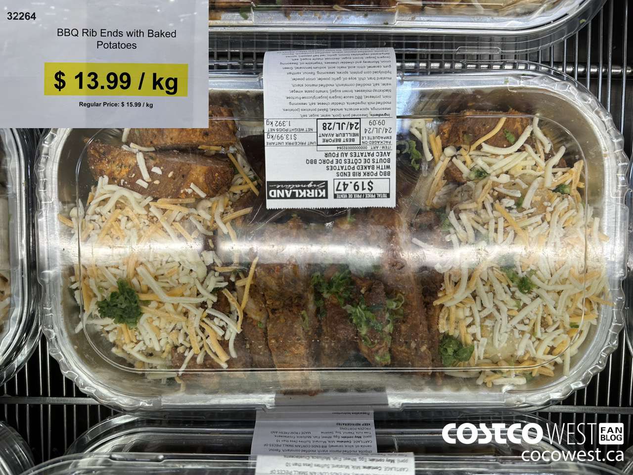 32264 BBO PORK RIB ENDS WITH BAKED POTATOES  $13.99