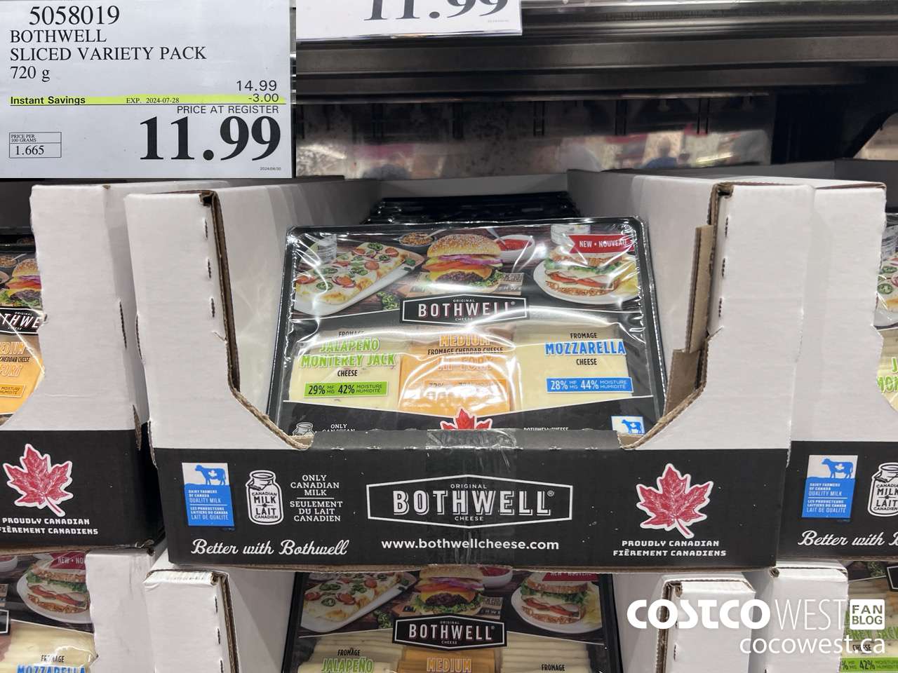 5058019 BOTHWELL SLICED VARIETY PACK 720 g ($3.00 INSTANT SAVINGS EXPIRES ON 2024-07-28) $11.99