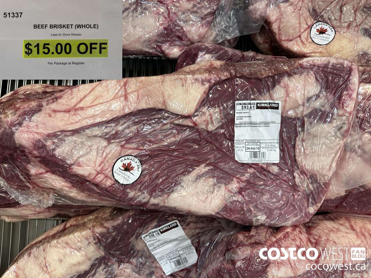 51337 BRISKET WHOLE ($15.00 INSTANT SAVINGS)