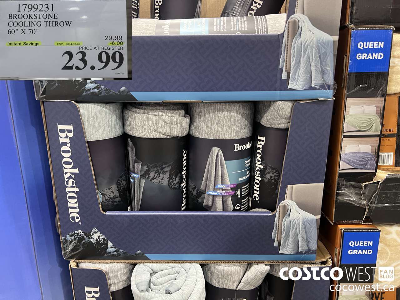 1799231 BROOKSTONE COOLING THROW 60