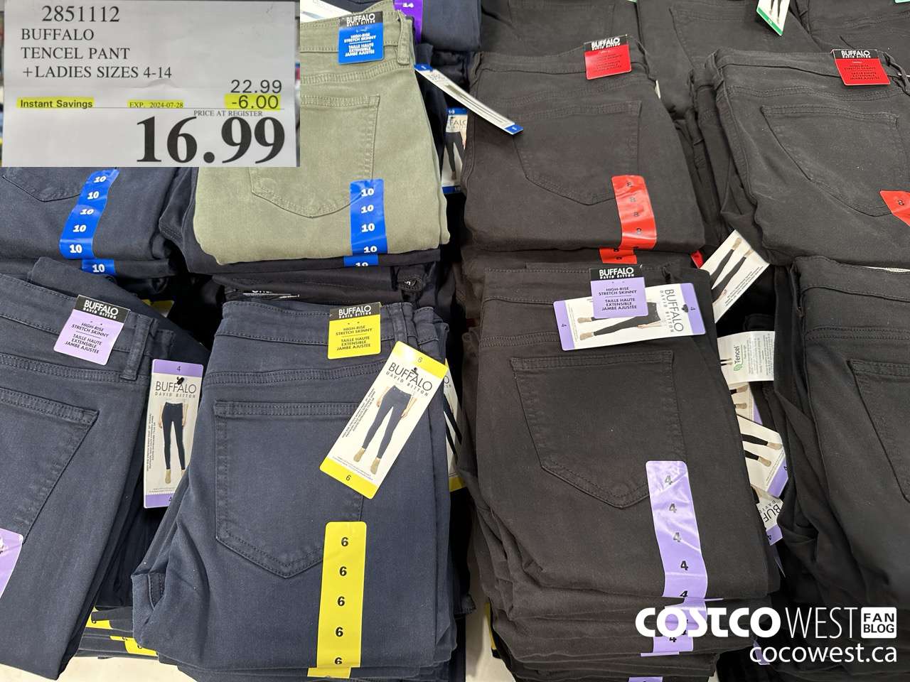2851112 BUFFALO TENCEL PANT LADIES SIZES 4-14 ($6.00 INSTANT SAVINGS EXPIRES ON 2024-07-28) $16.99
