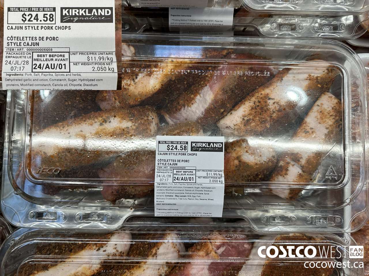 33203 CAJUN STYLE PORK CHOPS $11.99