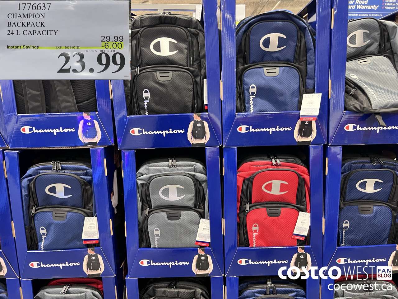 1776637 CHAMPION BACKPACK 24 L CAPACITY ($6.00 INSTANT SAVINGS EXPIRES ON 2024-07-28) $23.99