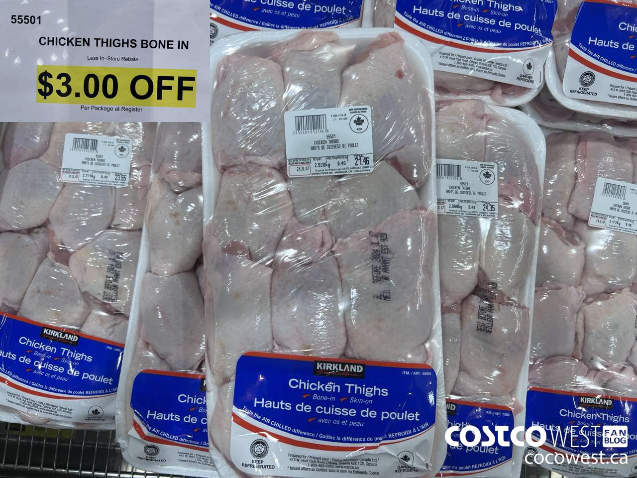 55501 CHICKEN THIGHTS BONE IN ($3.00 INSTANT SAVINGS)