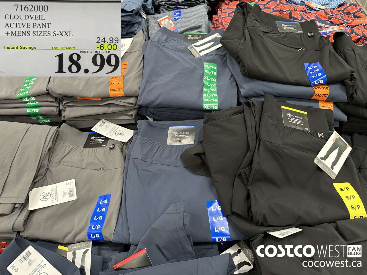 7162000 CLOUDVEIL WALKING PANT MENS SIZES S-XXL ($6.00 INSTANT SAVINGS EXPIRES ON 2024-07-28) $18.99