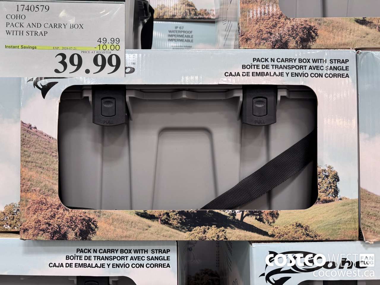 1740579 COHO PACK AND CARRY BOX WITH STRAP ($10.00 INSTANT SAVINGS EXPIRES ON 2024-07-21) $39.99
