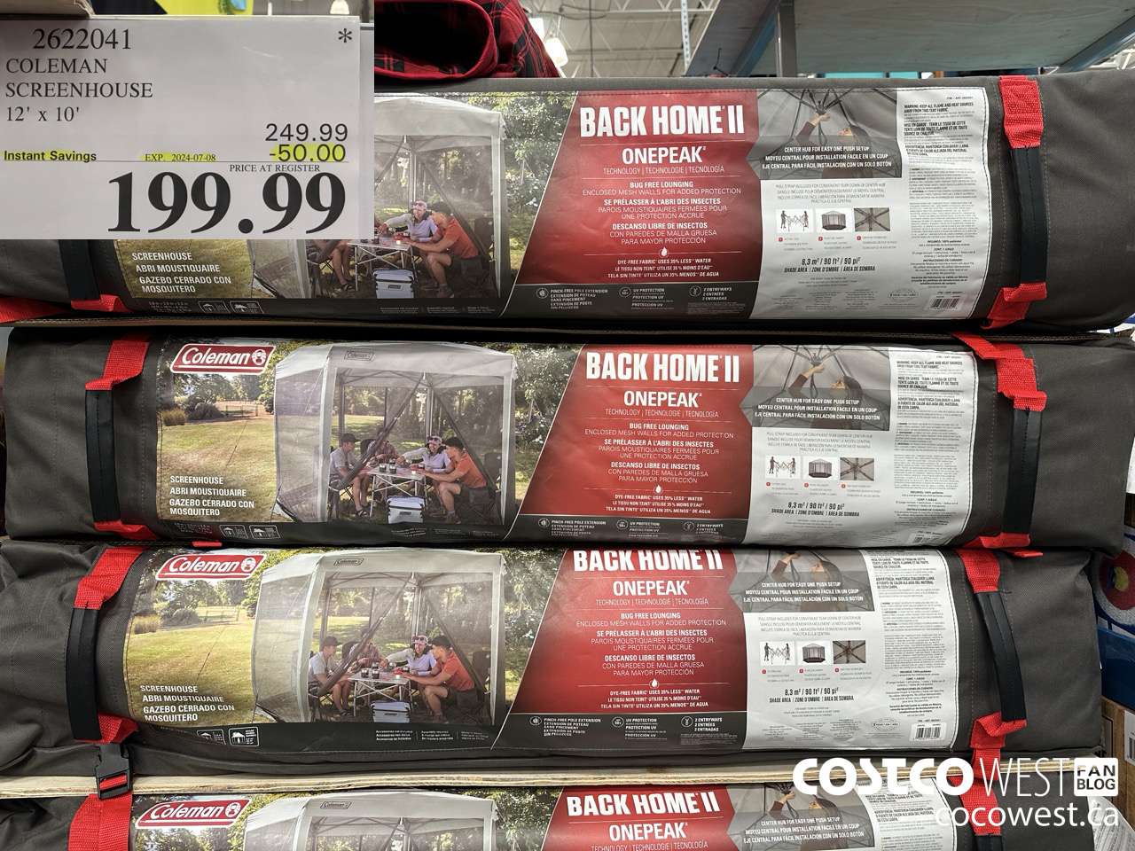 2622041 COLEMAN 12' X 10' SCREENHOUSE ($50.00 INSTANT SAVINGS EXPIRES ON 2024-07-08) $199.99