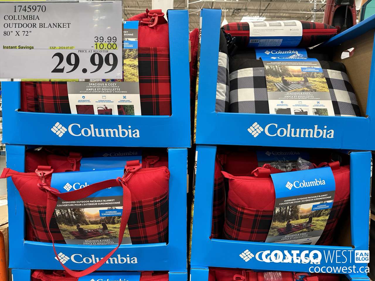 1745970 COLUMBIA OUTDOOR BLANKET 80