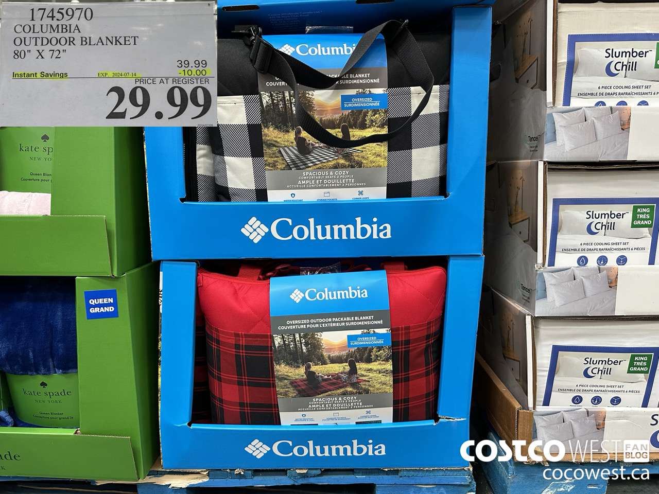 1745970 COLUMBIA OUTDOOR BLANKET 80