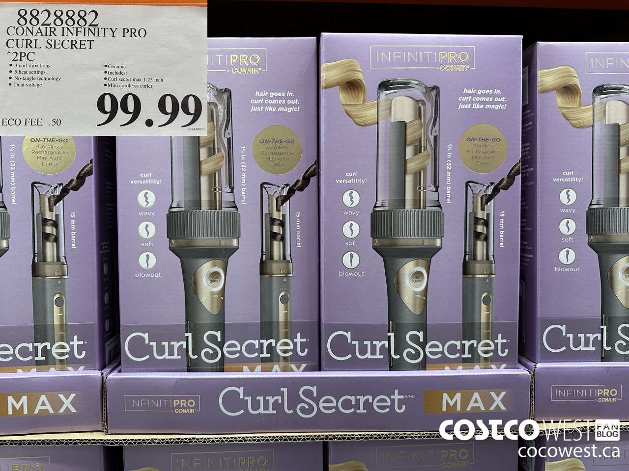 8828882 CONAIR INFINITY PRO CURL SECRET 2 PC $99.99