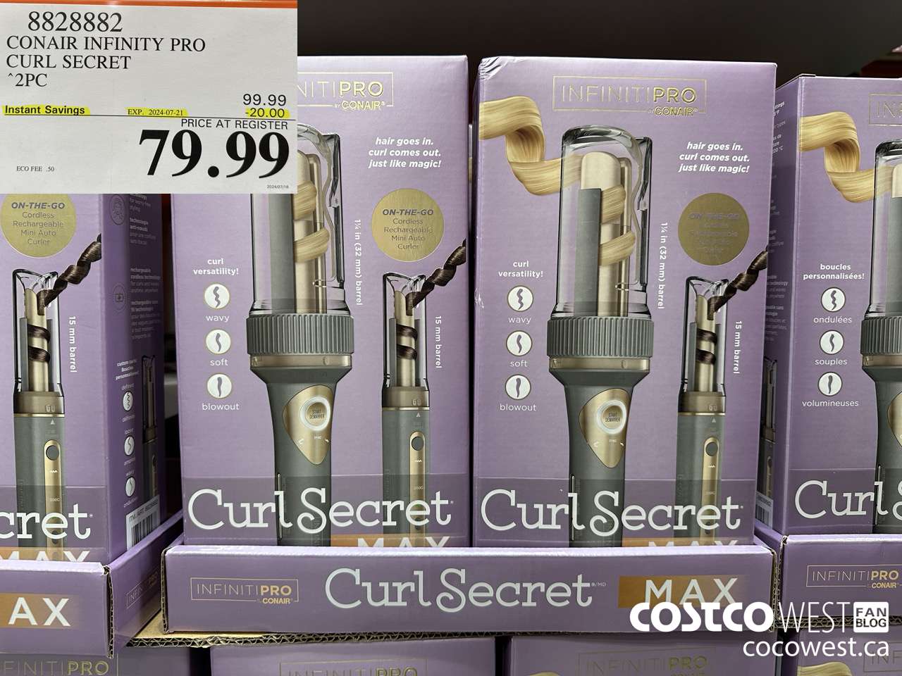 8828882 CONAIR INFINITY PRO CURL SECRET 2 PC ($20.00 INSTANT SAVINGS EXPIRES ON 2024-07-21) $79.99